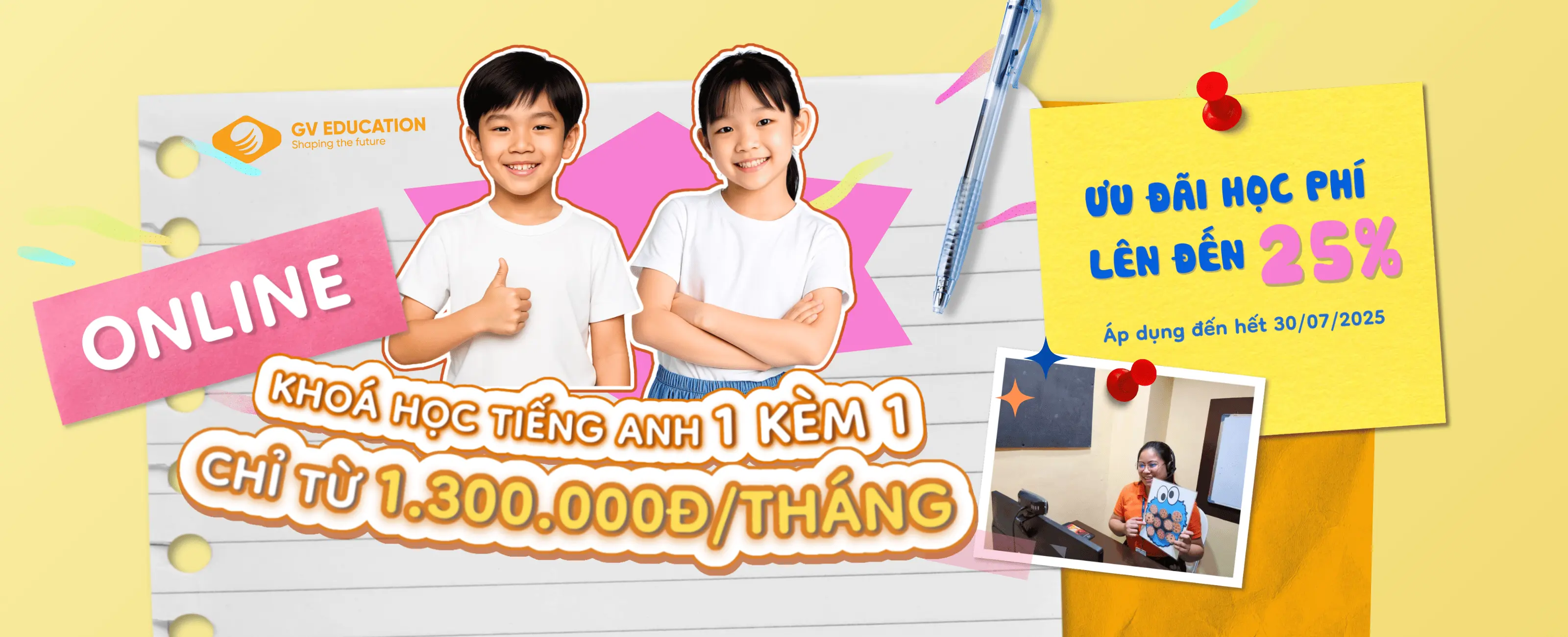 Banner khoá học Online